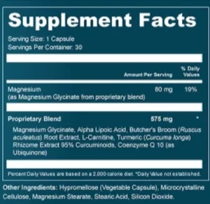 Sciatilief Supplement Facts