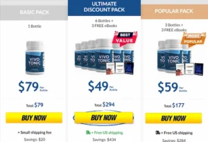 Vivo Tonic Pricing Details